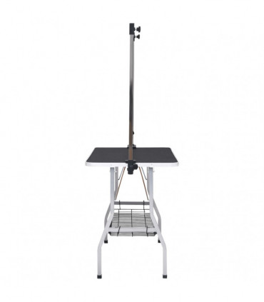 Adjustable Dog Grooming Table with 2 Loops and Basket