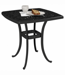 Aluminium Bistro Table with Umbrella Hole - Stylish Outdoor Solution