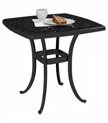 Aluminium Bistro Table with Umbrella Hole - Stylish Outdoor Solution