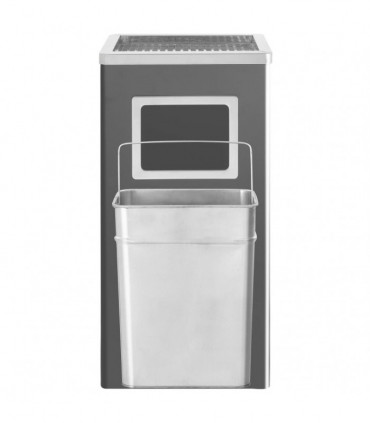 Ashtray Dustbin Hotel 45 L Steel Black