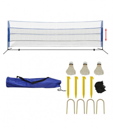 Badminton Net Set with Shuttlecocks 500x155 cm