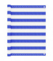 Balcony Screen Blue and White 90x300 cm HDPE