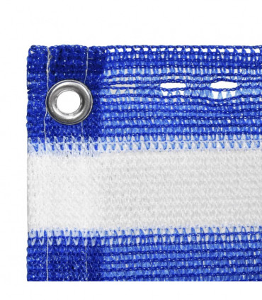 Balcony Screen Blue and White 90x300 cm HDPE