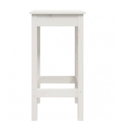 Bar Chairs 2 pcs White 40x40x78 cm Solid Wood Pine