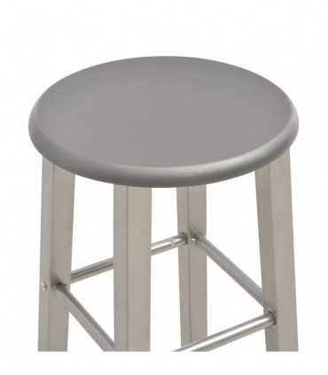 Bar Stools 2 pcs Anthracite MDF