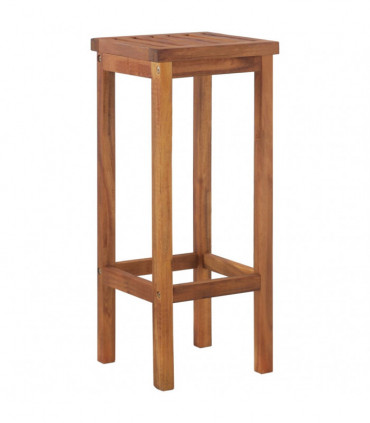 Bar Stools 8 pcs Solid Wood Acacia