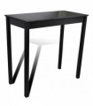 Bar Table MDF Black 115x55x107 cm