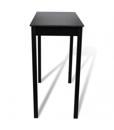 Bar Table MDF Black 115x55x107 cm