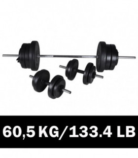 Barbell + 2 Dumbbell Set 60.5kg