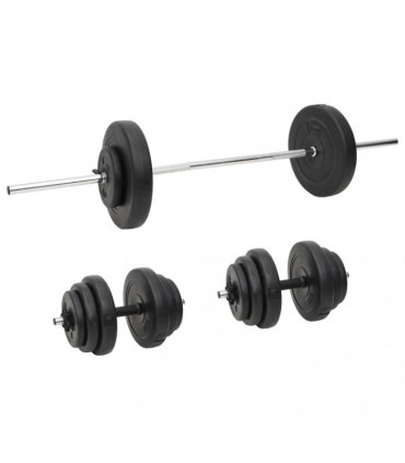 Barbell and Dumbbell with Plates 60 kg