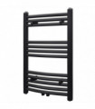 Bathroom Heating Towel Rail Radiator Curve 500x764 mm Black