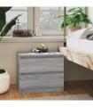 Bed Cabinet Grey Sonoma 50x39x43.5 cm Engineered Wood