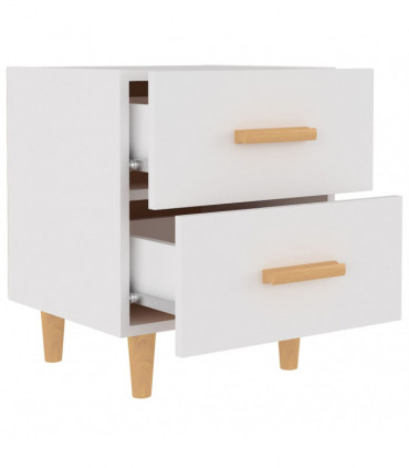 Bed Cabinets 2 pcs White 40x35x47.5 cm