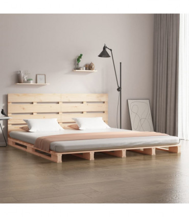 Bed Frame 160x200 cm Solid Wood Pine