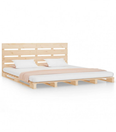 Bed Frame 160x200 cm Solid Wood Pine