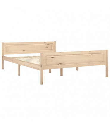 Bed Frame Solid Pinewood 120x200 cm