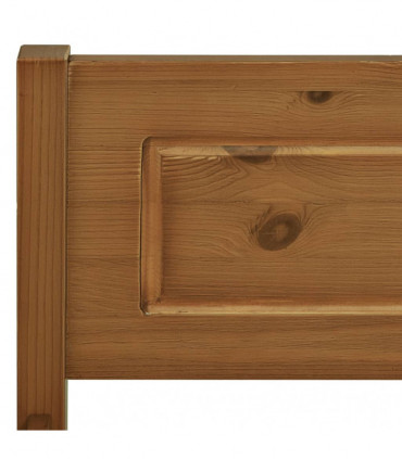 Bed Frame Solid Pinewood Honey Brown 120x200 cm