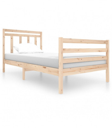 vidaXL Bed Frame Solid Wood 100x200 cm