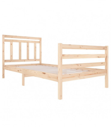 vidaXL Bed Frame Solid Wood 100x200 cm