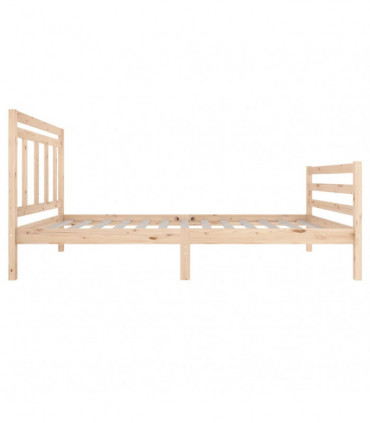 vidaXL Bed Frame Solid Wood 100x200 cm