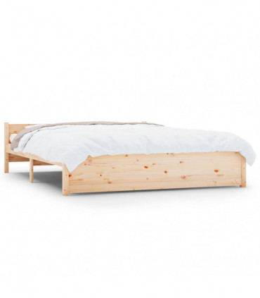 Bed Frame Solid Wood 150x200 cm 5FT King Size