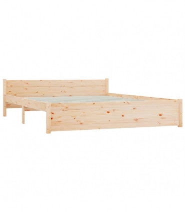 Bed Frame Solid Wood 150x200 cm 5FT King Size