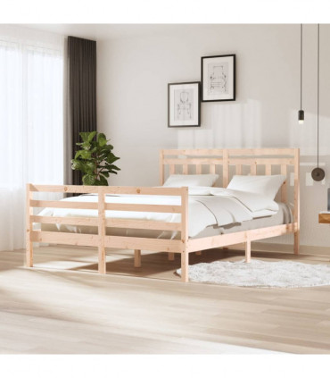 Bed Frame Solid Wood 160x200 cm