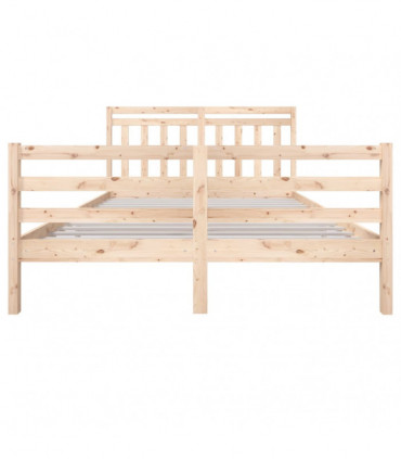 Bed Frame Solid Wood 160x200 cm
