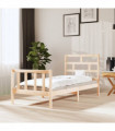 vidaXL Bed Frame Solid Wood Pine 100x200 cm