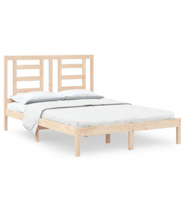 Bed Frame Solid Wood Pine 140x200 cm
