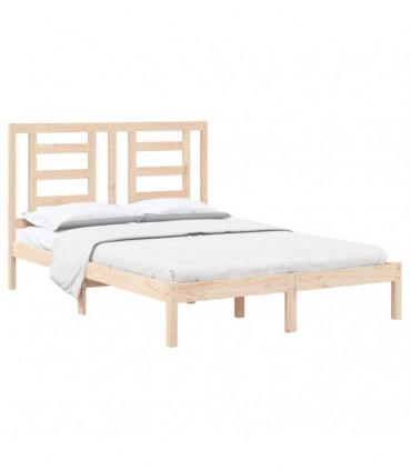 Bed Frame Solid Wood Pine 140x200 cm