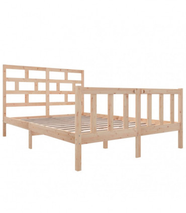 Bed Frame Solid Wood Pine 160x200 cm