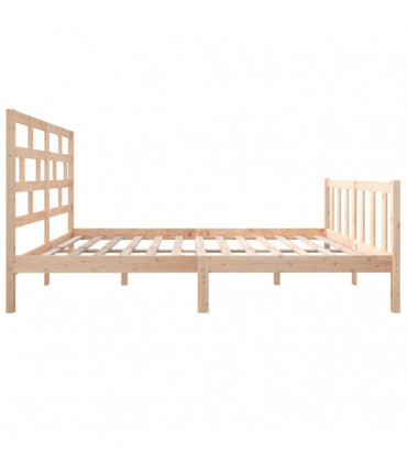 Bed Frame Solid Wood Pine 160x200 cm