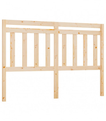 Bed Headboard 146x4x100 cm Solid Wood Pine