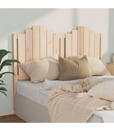 Bed Headboard 146x4x110 cm Solid Wood Pine