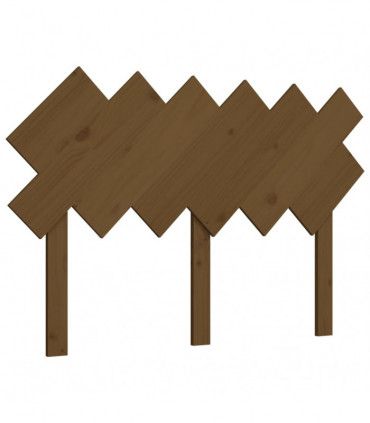 Bed Headboard Honey Brown 122.5x3x80.5 cm Solid Wood Pine