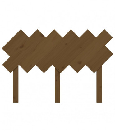 Bed Headboard Honey Brown 122.5x3x80.5 cm Solid Wood Pine