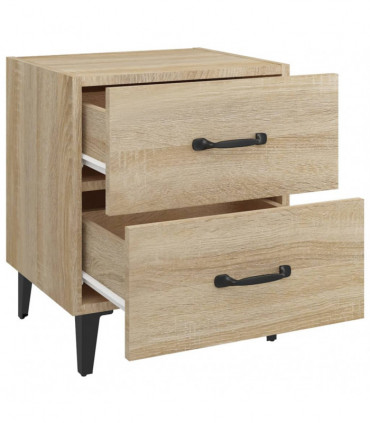Bedside Cabinet Sonoma Oak 40x35x47.5 cm