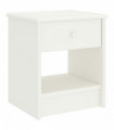 Bedside Cabinet White 35x30x40 cm Solid Pinewood