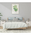 Bedside Cabinets 2 pcs White Engineered Wood