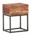 Bedside Table 40x30x50 cm Rough Acacia Wood