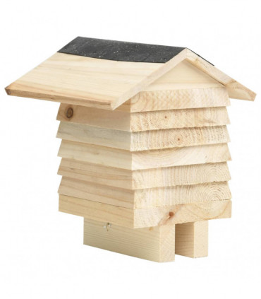 Bee Hotel Solid Firwood 22x20x20 cm