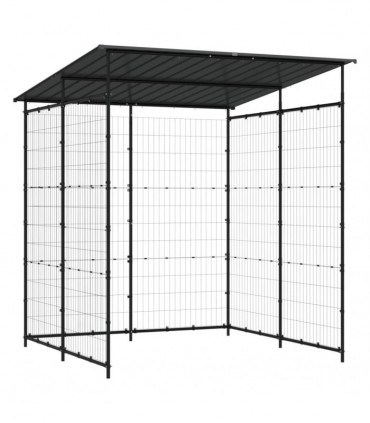 Bicycle Shed 190x190x222 cm Steel Black