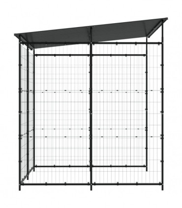Bicycle Shed 190x190x222 cm Steel Black