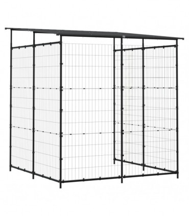 Bicycle Shed 190x190x222 cm Steel Black