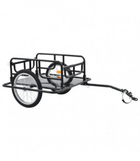 Bike Cargo Trailer 130x73x48.5 cm Steel Black