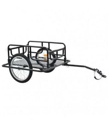 Bike Cargo Trailer 130x73x48.5 cm Steel Black