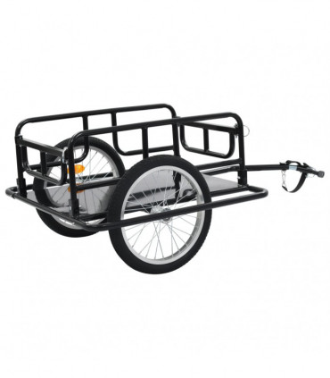Bike Cargo Trailer 130x73x48.5 cm Steel Black