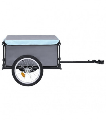 Bike Cargo Trailer Black and Blue 65 kg