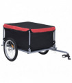 Bike Cargo Trailer Black and Red 65 kg